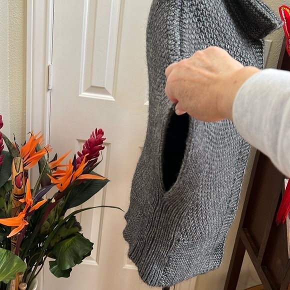 ELSAMANDA ANTHROPOLOGIE snap Sweater‎ Womens Sz M Chunky Knit Alpaca Wool Italy - Picture 3 of 7